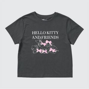 Uniqlo Gray Sanrio Hello Kitty And Friends Bows Graphic T-Shirt